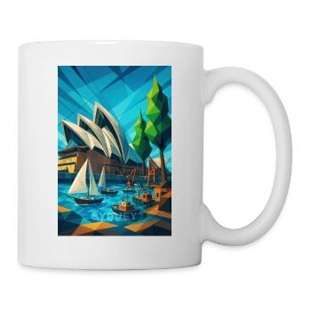 Sydney OPERA HOUSE – Architecture as a Wave - Mug - white - Right