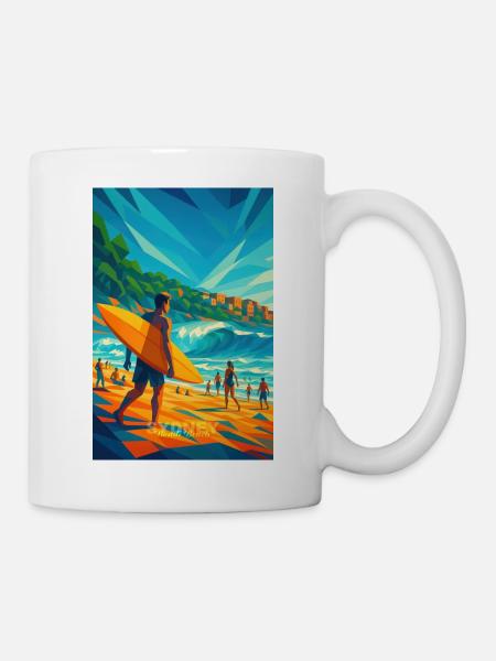 Sydney BONDI BEACH – Höhe in Harmonie - Tasse - Weiß