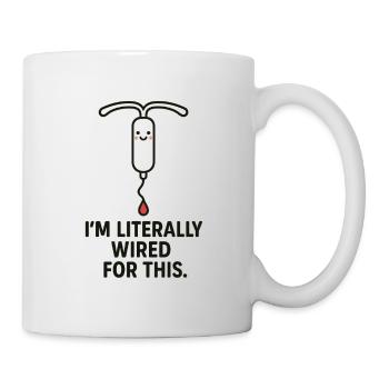 Wired for This – Spiral Design - Mug - white - Right