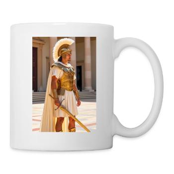 Weißgoldener Wachstills, slawischer Frost verhüllt Roms - Tasse - Weiß - Rechts