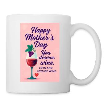Alles Gute zum Muttertag Lustiger Witz - Tasse - Weiß - Rechts