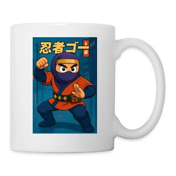 Cartoon Ninja Go Japan - Mug - white - Right