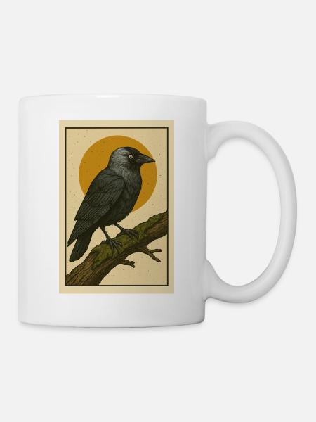 Kaukrähe Dohle - Tasse - Weiß