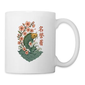 Koi Design - Tasse - Weiß - Rechts