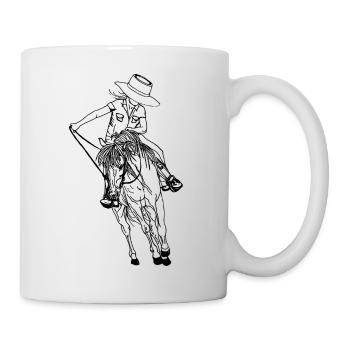 Fille de l’Ouest - Mug blanc - blanc - Droite