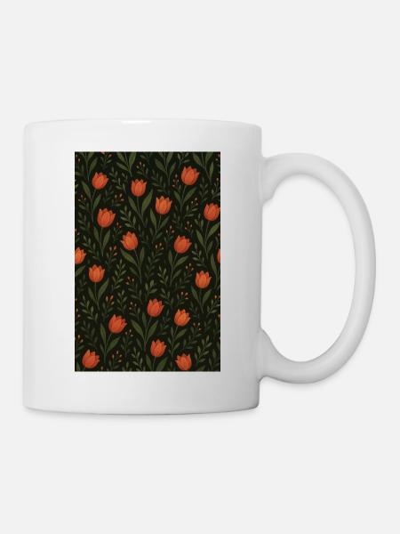 Motif Tulipe - Mug blanc - blanc