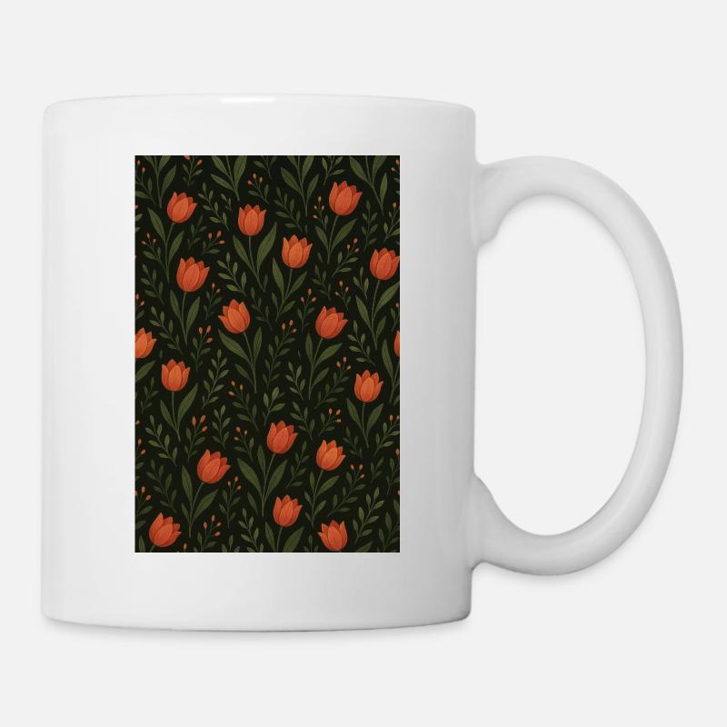 Tulip Pattern - Mug - white
