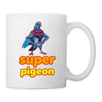 Super-Taube - Tasse - Weiß - Rechts