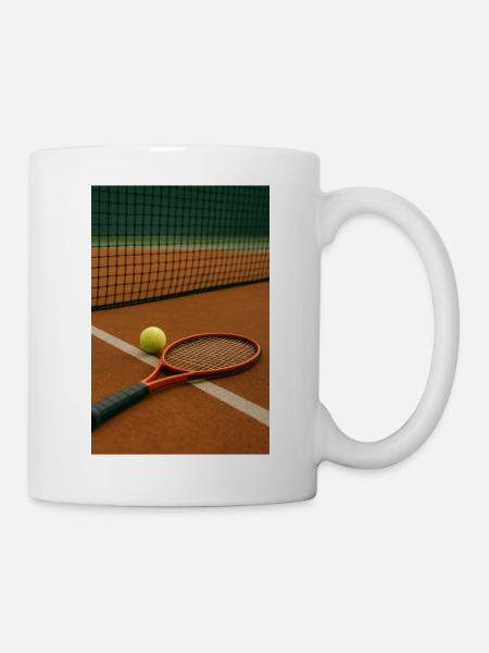 Tennis - Racket and ball - Mug - white