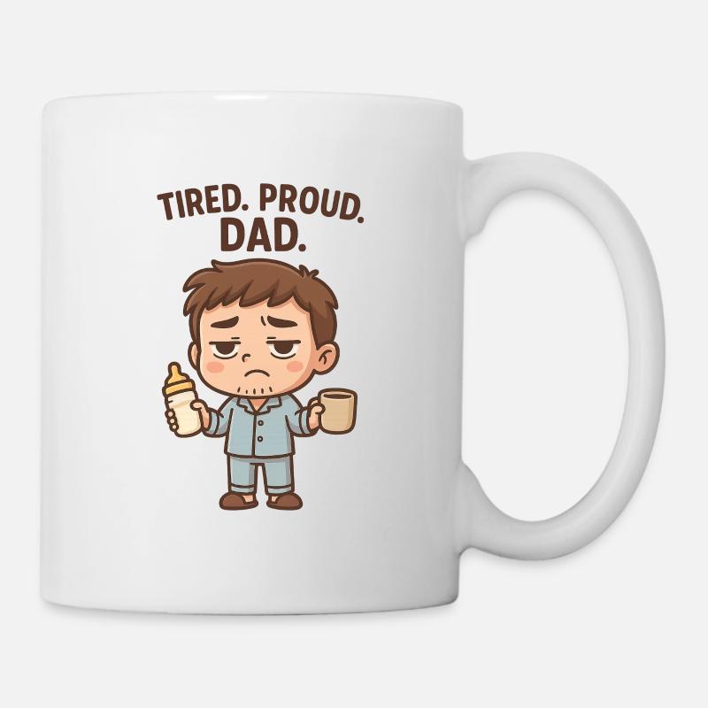 Tired. Proud. Dad. - Mug - white
