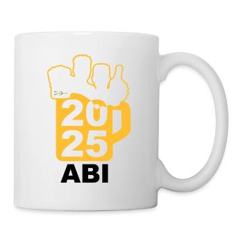 Bier Liga Logo ABI 2025 Maßkrug 5 - Tasse - Weiß - Rechts