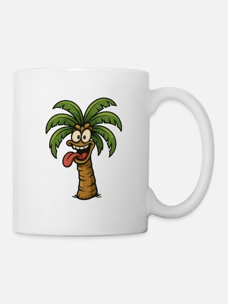 Crazy Palm Tree - Mug - white