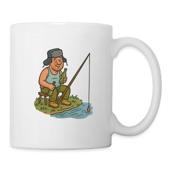 Pêcheur ivre - Mug blanc - blanc - Droite
