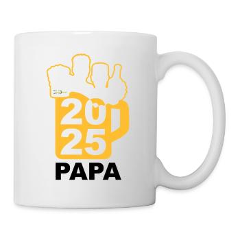 Bier Liga Logo Maßkrug Vatertag 2025 Papa 1 - Tasse - Weiß - Rechts
