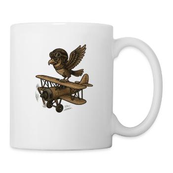 Airplane pilot - Mug - white - Right
