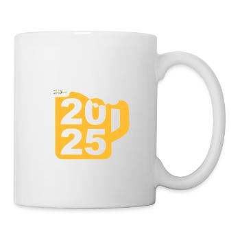 Bierliga Logo JGA 2025 Junggesellenabschied 1 - Tasse - Weiß - Rechts