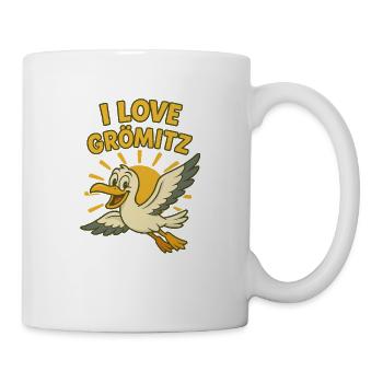 I love Grömitz - Tasse - Weiß - Rechts