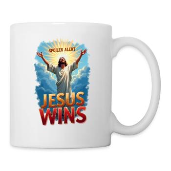 Spoiler Alert: Jesus Wins - Mug - white - Right