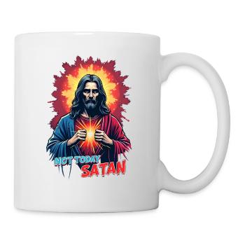 Not today satan - Mug - white - Right