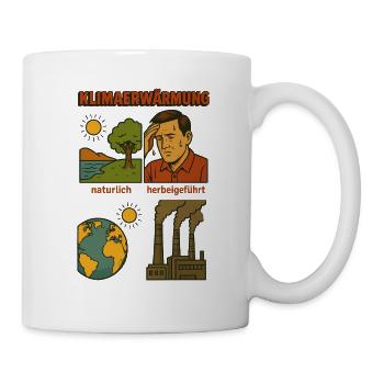 Klimawandel - Tasse - Weiß - Rechts