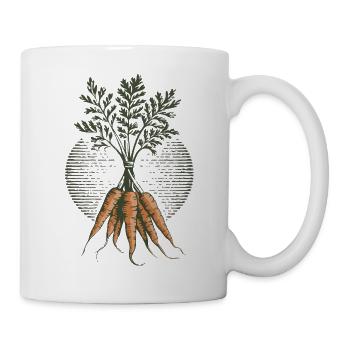 Carottes terreuses - Mug blanc - blanc - Droite