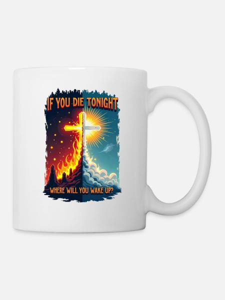If you die, where do you wake up? - Mug - white