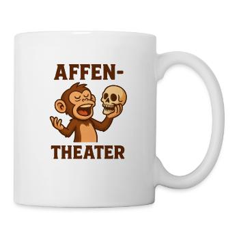Affen Theater - Tasse - Weiß - Rechts