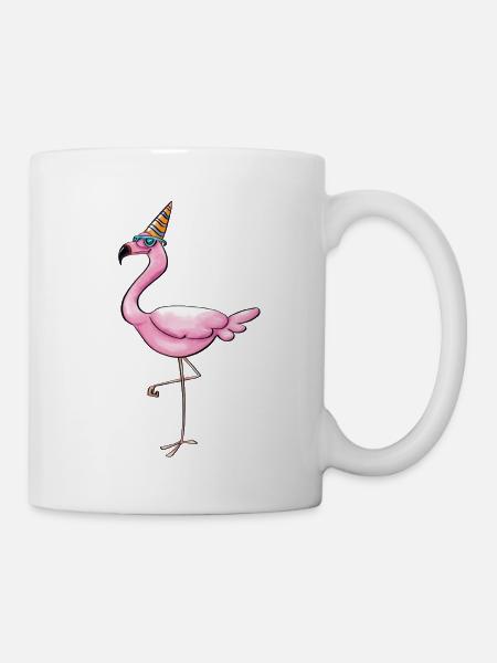 Flamingo - Tasse - Weiß