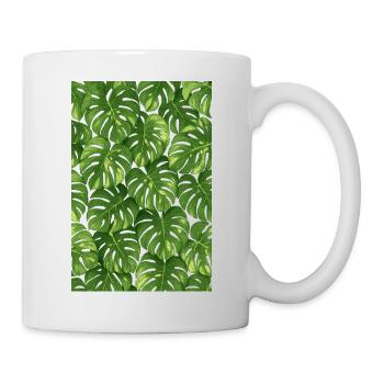 Monstera - Tasse - Weiß - Rechts