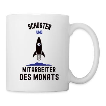 Mitarbeiter des Monats Schuster Bester Schuhmacher - Tasse - Weiß - Rechts