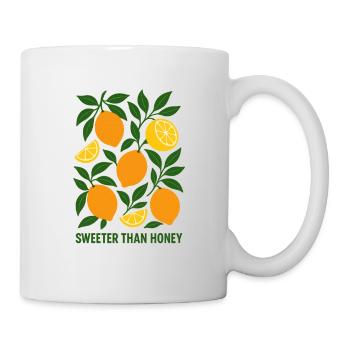 Citron vintage, estival, coloré Sweeter than Honey - Mug blanc - blanc - Droite