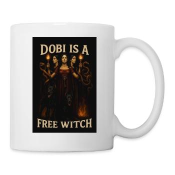 Dobi is a free witch - Tasse - Weiß - Rechts