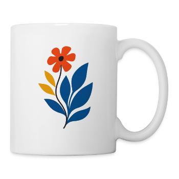 Puissance florale – puissante et créative - Mug blanc - blanc - Droite