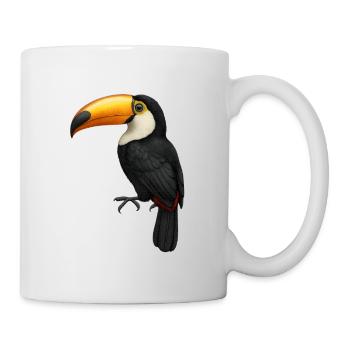 Tukan – Farben der Tropen - Tasse - Weiß - Rechts
