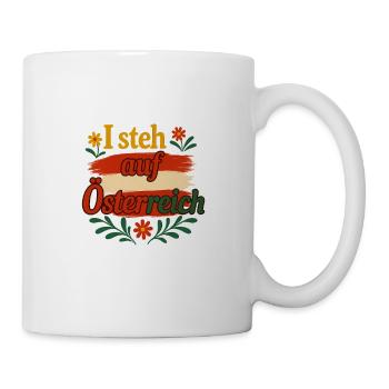 I steh auf Österreich - Tasse - Weiß - Rechts