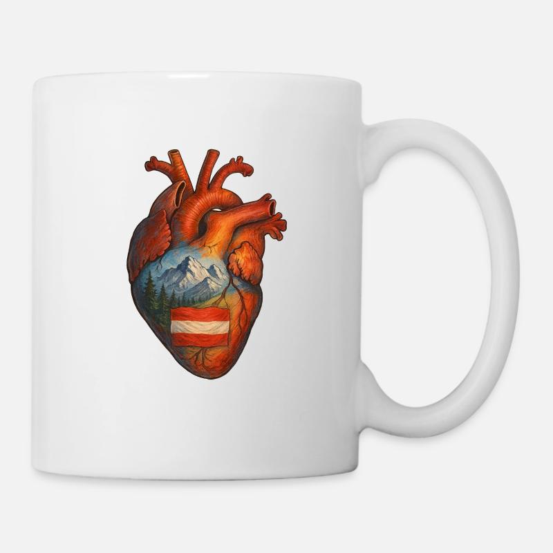 L’Autriche au cœur - Mug blanc - blanc