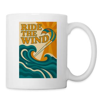Ride the wind - Mug blanc - blanc - Droite