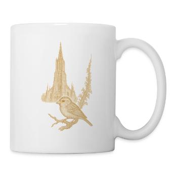 ULMER MUNSTER und Ulmer Spatz - Tasse - Weiß - Rechts