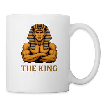 The King - Egyptian Pharaoh Power Design - Mug - white - Right