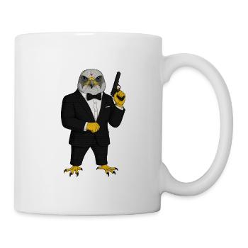 Faukon as a secret agent - Mug - white - Right
