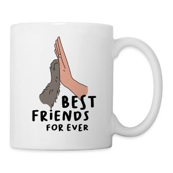 Meilleurs amis pour la vie - Tierliebe High Five Design - Mug blanc - blanc - Droite