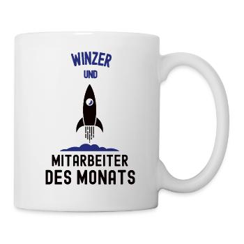 Mitarbeiter des Monats Winzer Bester Mann Winzerei - Tasse - Weiß - Rechts