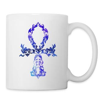 Ankh Cosmique - Version Indigo - Mug blanc - blanc - Droite