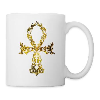 Ankh cosmique - Version Or - Mug blanc - blanc - Droite