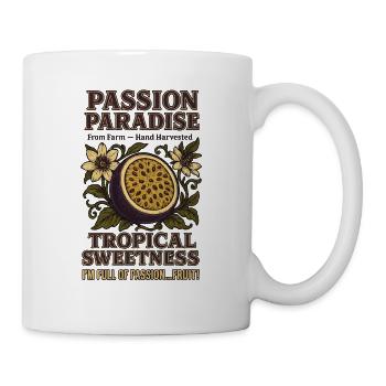 Passion Fruit Paradise Vintage - Mug blanc - blanc - Droite