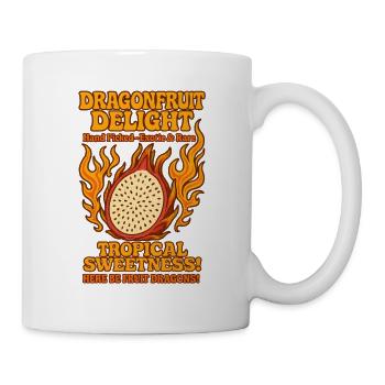 Drachenfrucht Vintage - Tasse - Weiß - Rechts