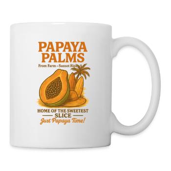 Papaya Palms Retro - Tasse - Weiß - Rechts
