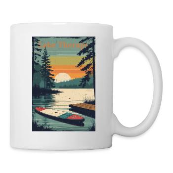 Lake Therapy - SUP Board Sunset - Mug - white - Right