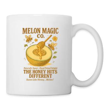 Melon miel vintage d’été - Mug blanc - blanc - Droite