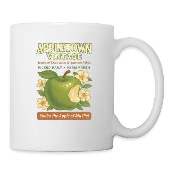 Summer Vibes Vintage Apple - Mug - white - Right